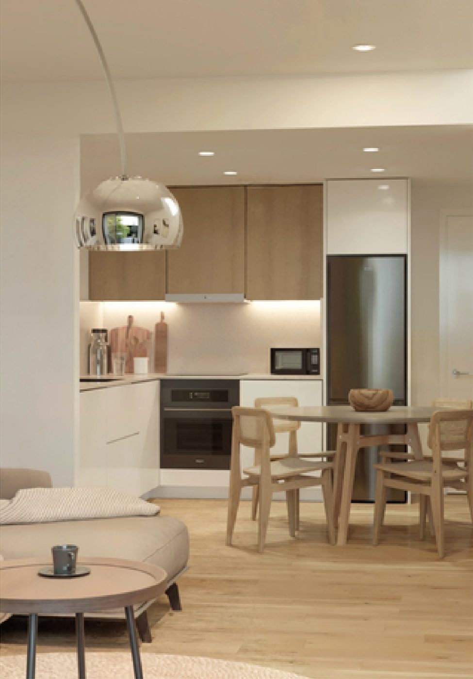 Cocina equipada con electrodomésticos integrados