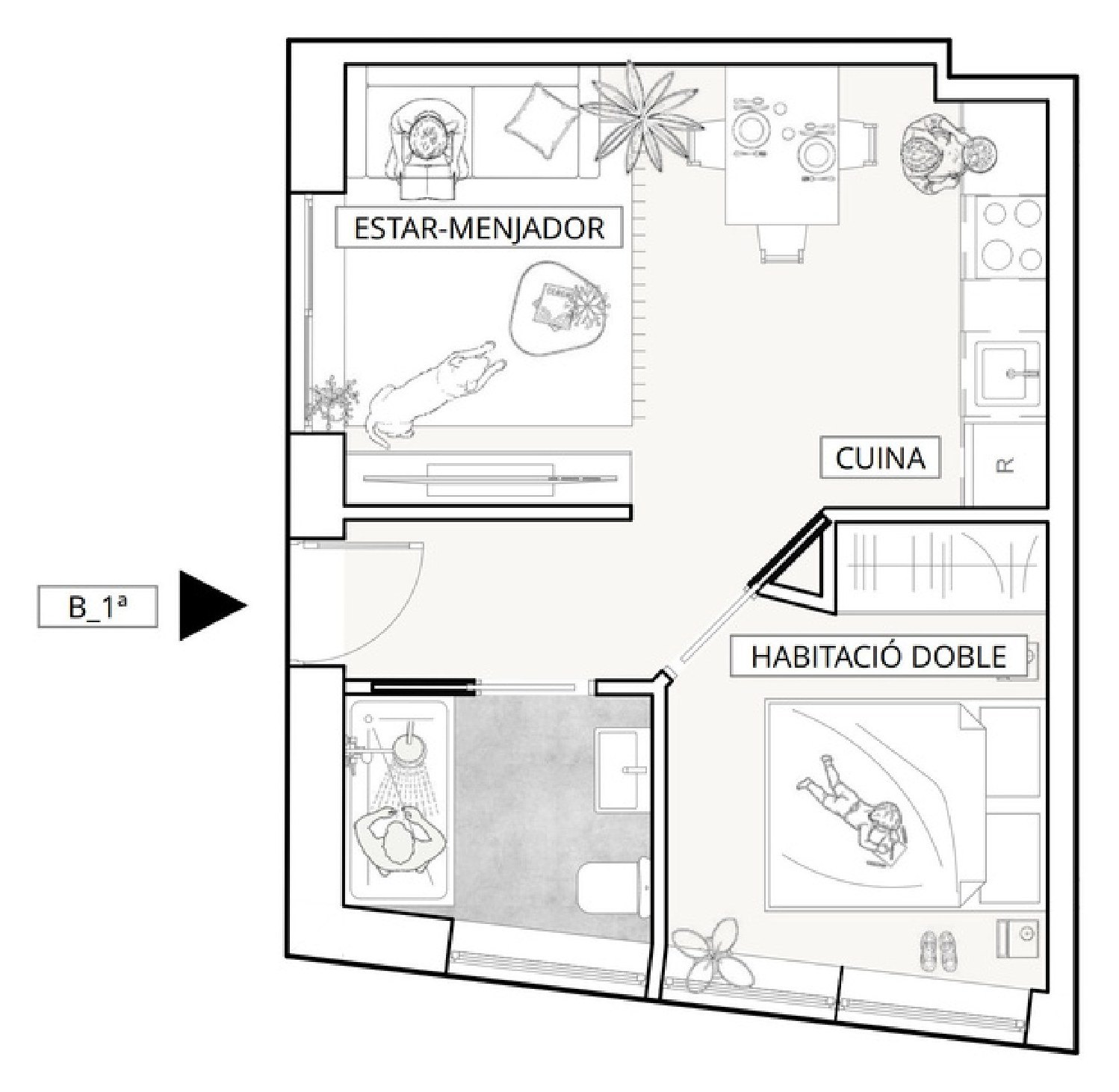 Plano de la tipología T1