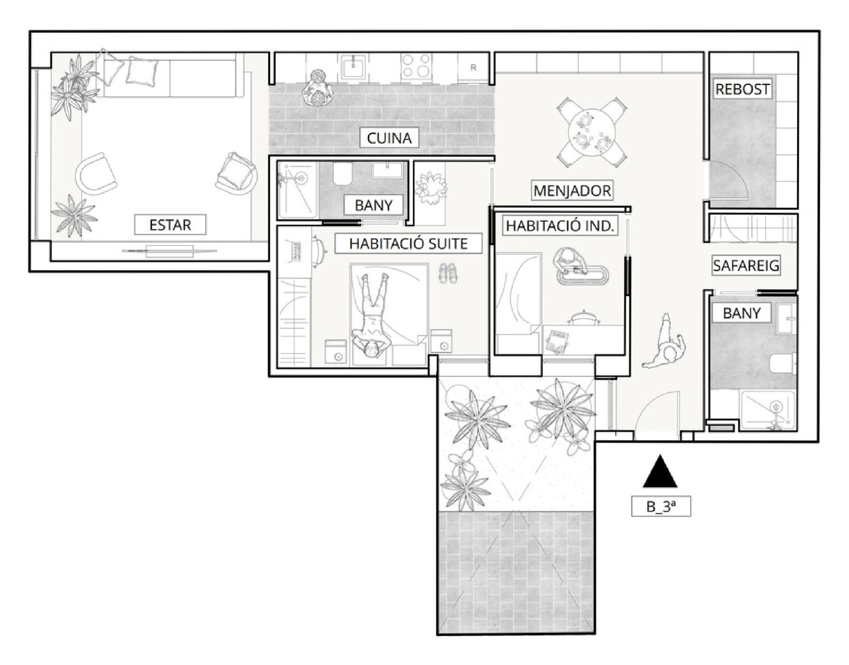 Plano de la tipología T3