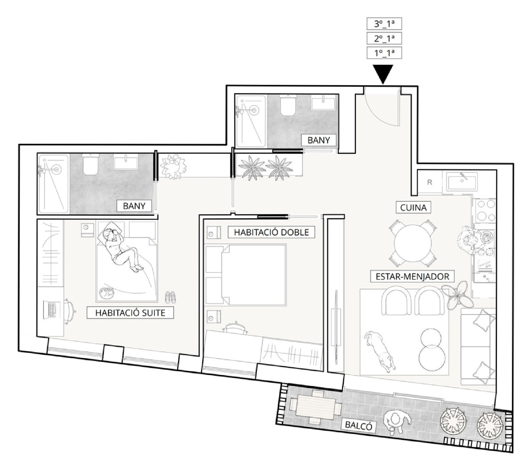 Plano de la tipología T4