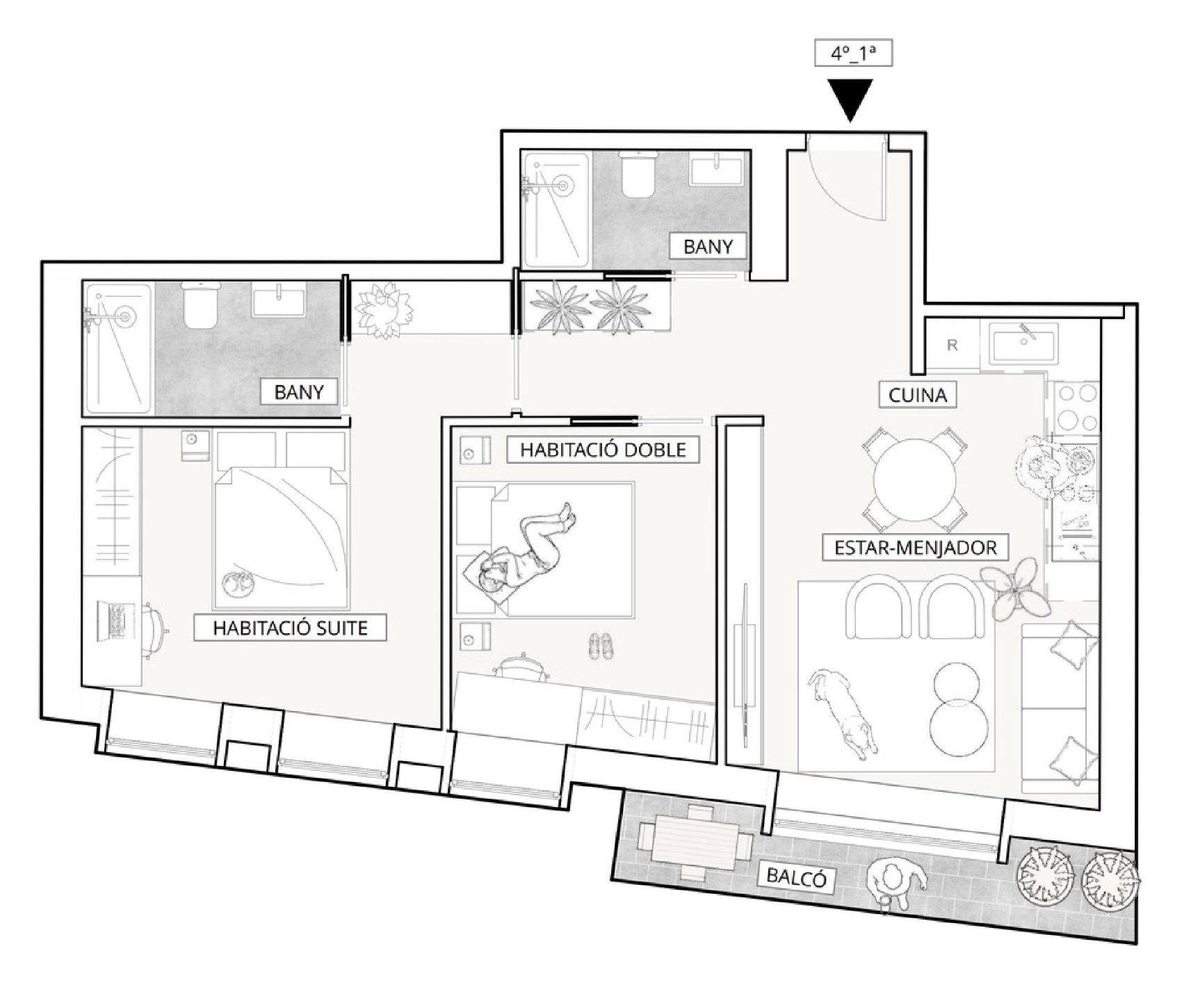 Plano de la tipología T8