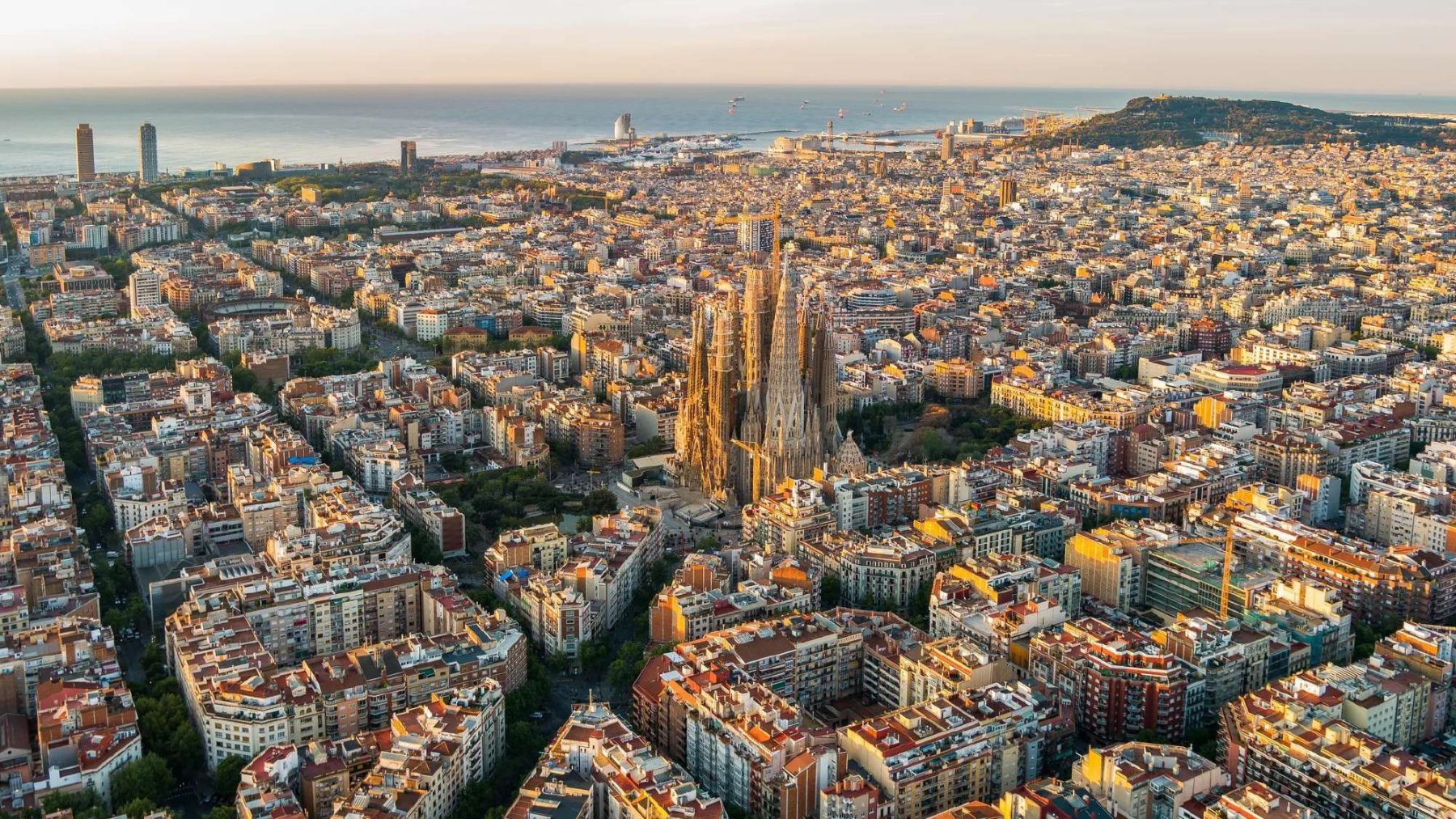 Vista aérea de Barcelona