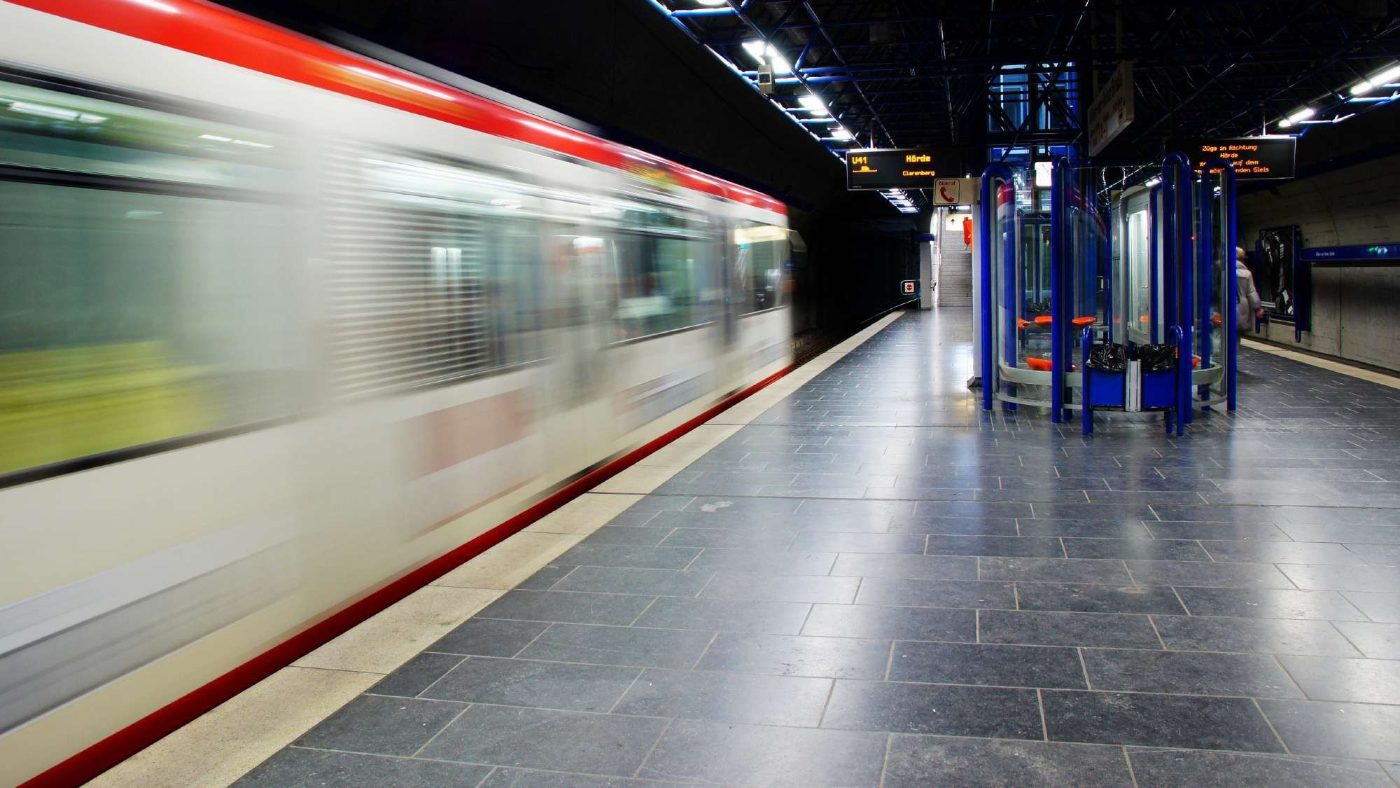 Andén de metro de Barcelona